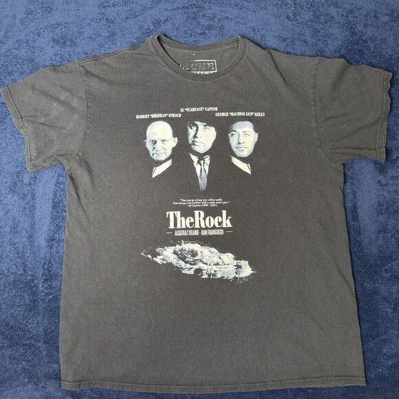 The Rock Promo AMCE Al Capone Machine Gun Kelly  Black T Shirt Size Large - Picture 1 of 6